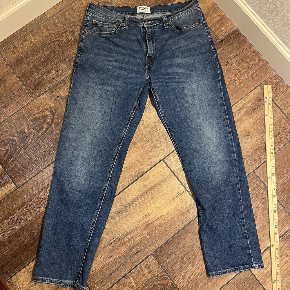 Levis 231 Denizen Jeans Mens 33x32 Athletic Fit Medium Wash Blue denim